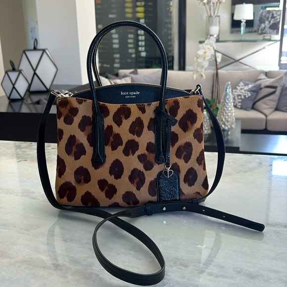 Kate Spade New Yorkk Margaux Haircalf Medium Satchel EUC - Picture 4 of 13